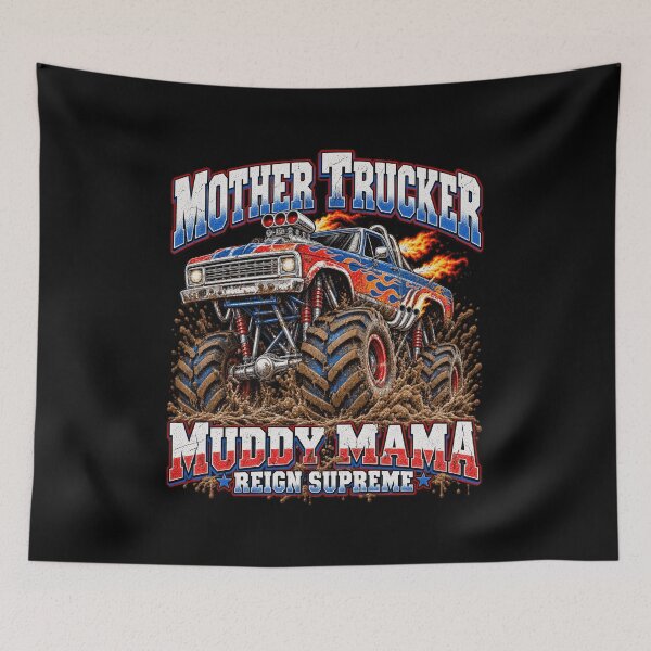 Item preview, Funny Ornate Heraldic Club Crest mother trucker monster designed and sold by adiencarteras.