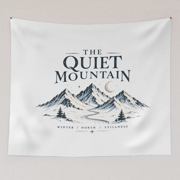 Item preview, The Quiet Mountain Minimalist Winter Alpine Graphic designed and sold by pradeepvisuals.