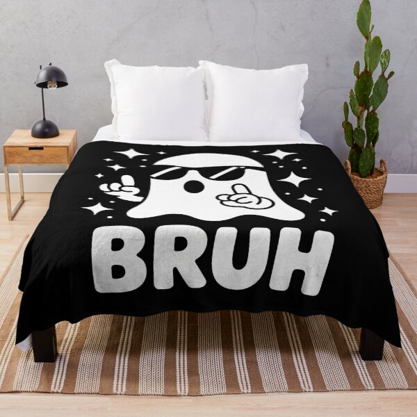 Item preview, Cool Bruh Ghost with Sunglasses Funny Halloween designed and sold by GiaoCalonas.