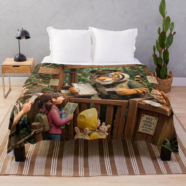 Item preview, Tiger as Forest Guard designed and sold by AwesomeDigiShop.