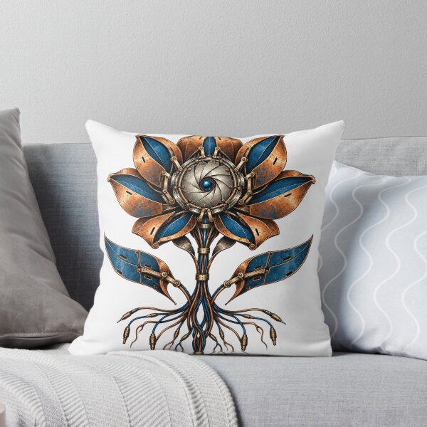 Item preview, Steampunk Mechanical Flower – Copper & Blue designed and sold by RobertArt08.