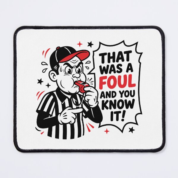 Item preview, That Was A Foul And You Know It - Angry Referee Sports Fan Humor designed and sold by ViralVectra.