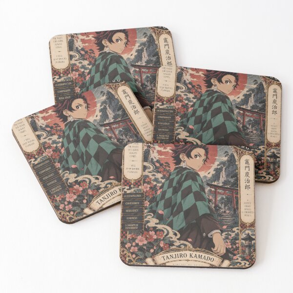Item preview, Tanjiro Demon Slayer Vintage Ukiyo-e Anime Art designed and sold by OrionInkVault.