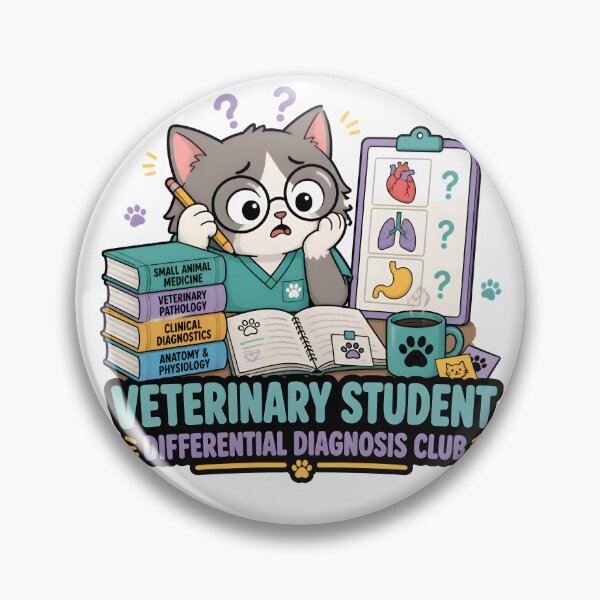 Item preview, Veterinary Student Differential Diagnosis Club Funny Vet School Design designed and sold by Bettybee00.