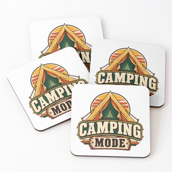 Item preview, Camping Mode Vintage Tent Sunset Outdoor Adventure Campers Nature Lovers designed and sold by Photo-Sphere101.