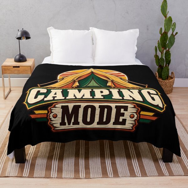 Item preview, Camping Mode Vintage Tent Sunset Outdoor Adventure Campers Nature Lovers designed and sold by Photo-Sphere101.