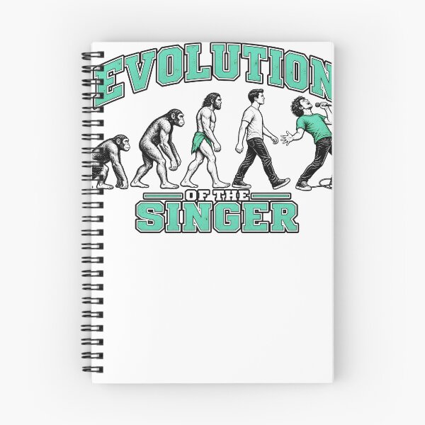 Item preview, Evolution of the Singer Funny Vocalist Gift designed and sold by TeeWhat.