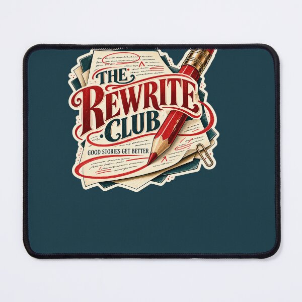 Item preview, The Rewrite Club – Vintage Editor Pencil Writer Sticker designed and sold by astersgraphics.