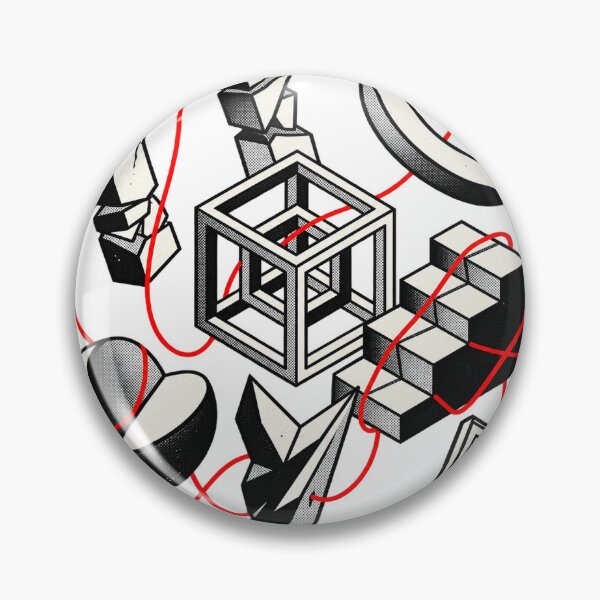 Item preview, Impossible Geometry – Red Thread Surrealism designed and sold by RobertArt08.
