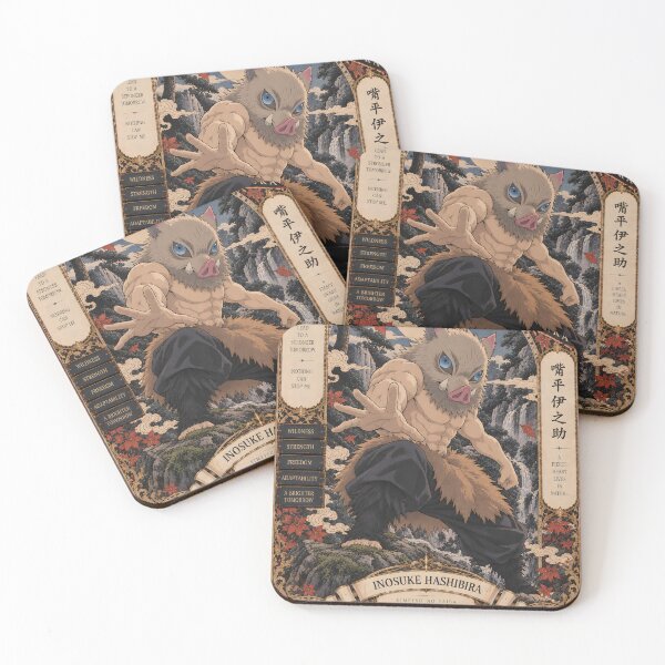 Item preview, Inosuke Demon Slayer Vintage Ukiyo-e Anime Art designed and sold by OrionInkVault.