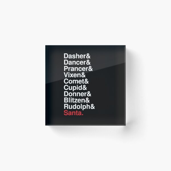 Item preview, Santa Claus's Reindeer Names designed and sold by mapedx.