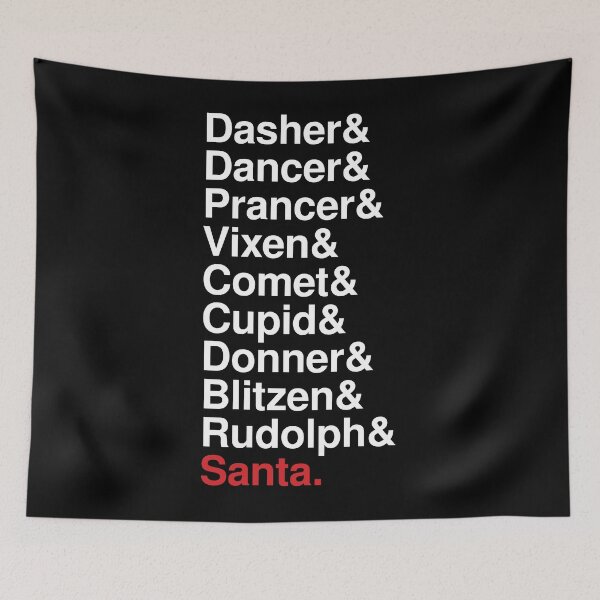 Item preview, Santa Claus's Reindeer Names designed and sold by mapedx.