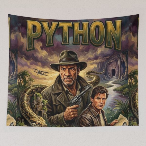 Item preview, Jungle Expedition, Monster Threat Python Fine Art Tribute designed and sold by Art's Diner.