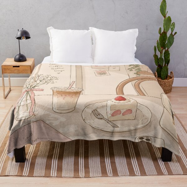 Item preview, Coquette Cafe Aesthetic Iced Coffee and Strawberry Cake Art designed and sold by Ang.V.