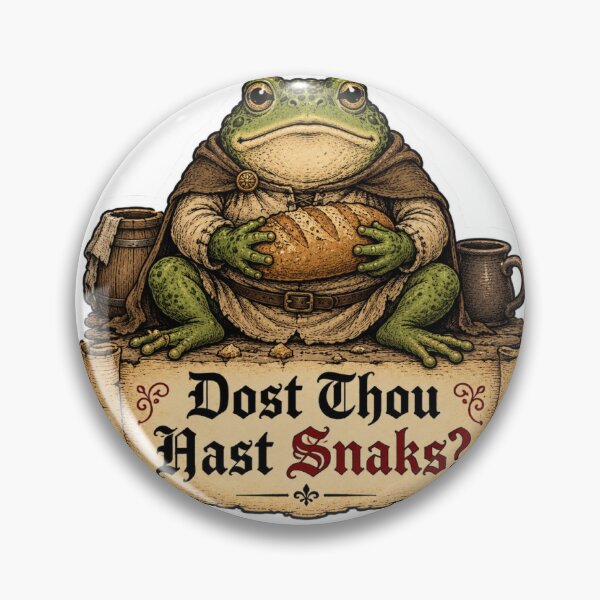 Item preview, Dost Thou Hast Snaks Frog Meme designed and sold by Funny Label.