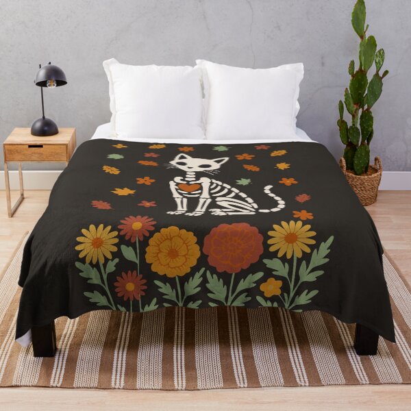 Item preview, Cat Dia de los Muertos designed and sold by cafelab.