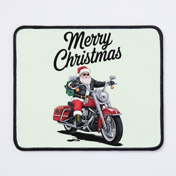 Item preview, Merry Christmas Santa Claus Biker Leather Jacket designed and sold by LV-creator.