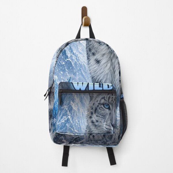 Item preview, Snow Leopard Shirt Icy Blue Winter Big Cat Art All Over Print designed and sold by Ember Lane Designs.