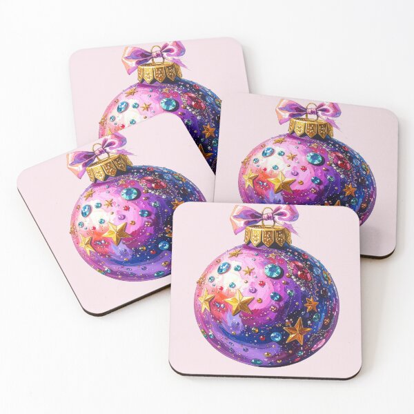 Item preview, Pink Christmas Ornament with Bow Art Print designed and sold by icemanphotos.