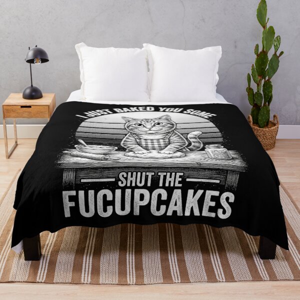 Item preview, I Just Baked You Some Shut the Fuckupcakes Tabby Cat designed and sold by dudelinart.