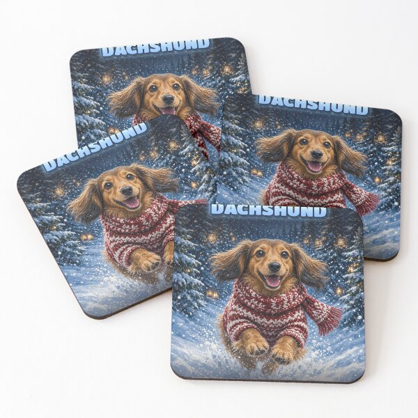 Item preview, Dachshund Through The Snow Christmas Shirt Wiener Dog Sweater All Over Print designed and sold by Ember Lane Designs.