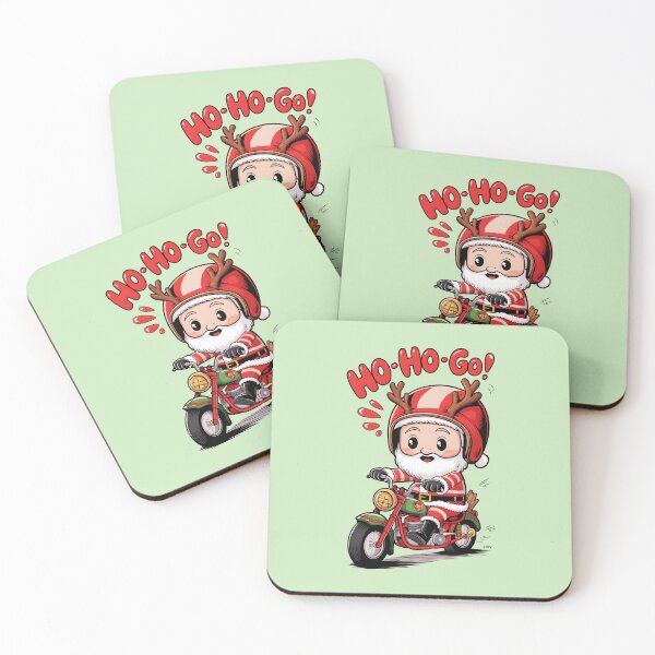 Item preview, Ho Ho Go Little Father Christmas Motorcyclist Helmet Reindeer Antlers designed and sold by LV-creator.