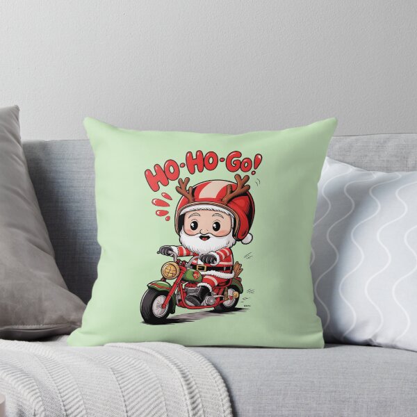 Item preview, Ho Ho Go Little Father Christmas Motorcyclist Helmet Reindeer Antlers designed and sold by LV-creator.