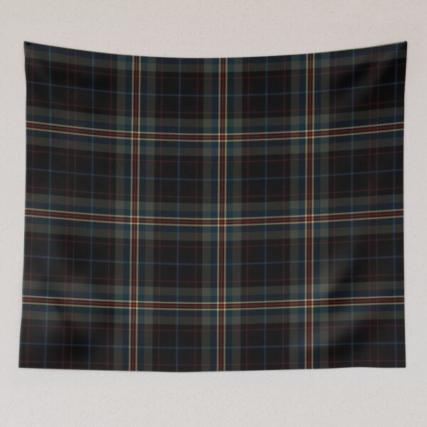Item preview, Dark Academia Black Plaid Vintage 90s Tartan Pattern designed and sold by BrontesWhimsyStore.