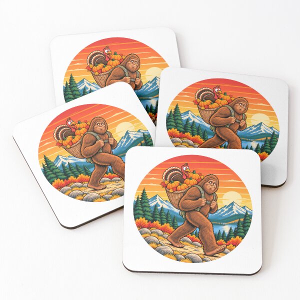 Item preview, Funny Bigfoot Turkey Thanksgiving Hiking Pumpkin Fall  designed and sold by WeirdlyMild.