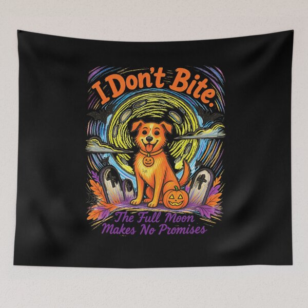 Item preview, I Don’t Bite. The Full Moon Makes No Promises designed and sold by mirciashop.