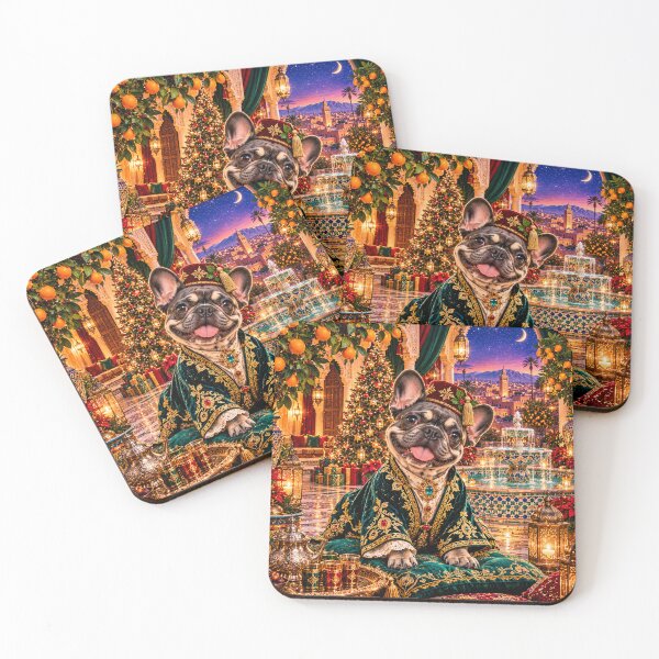 Item preview, Marrakech Christmas Frenchie – Enchanted Moroccan Riad Bulldog designed and sold by cipoprimo.