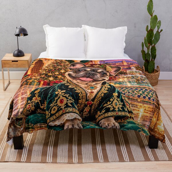 Item preview, Marrakech Christmas Frenchie – Enchanted Moroccan Riad Bulldog designed and sold by cipoprimo.