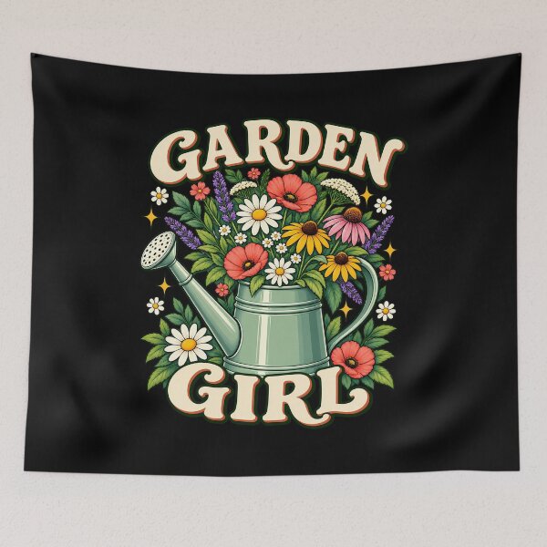 Item preview, Garden Girl Watering Can Flowers Floral Plant Lovers designed and sold by Photo-Sphere101.