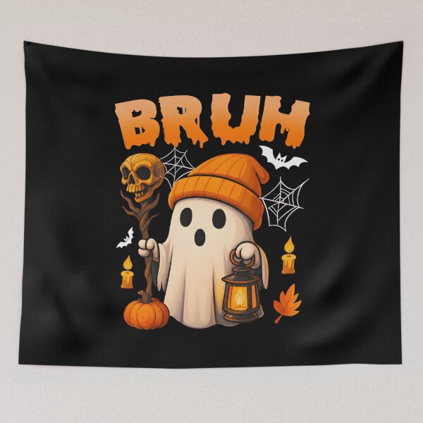 Item preview, Bruh Ghost Halloween Cute Spooky Funny Art designed and sold by SoyLamderma.