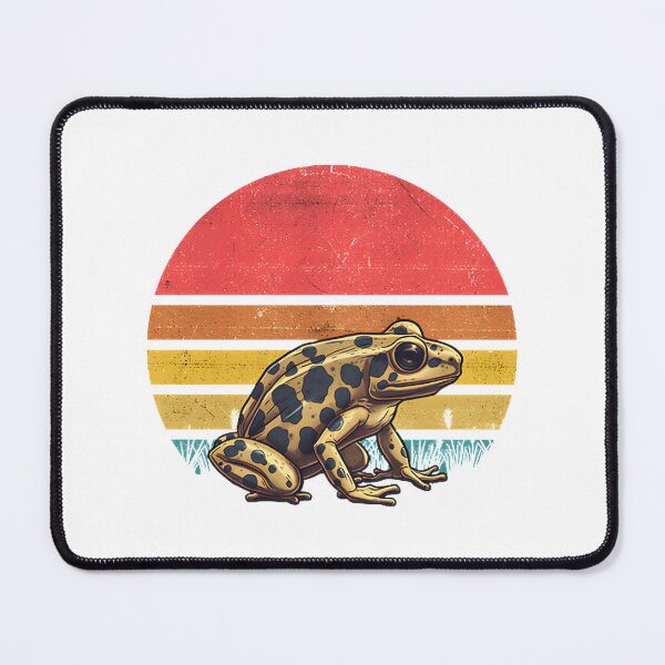 Item preview, Vintage Poison Dart Frog Design with Retro Sunset Background designed and sold by DN-SHOP.