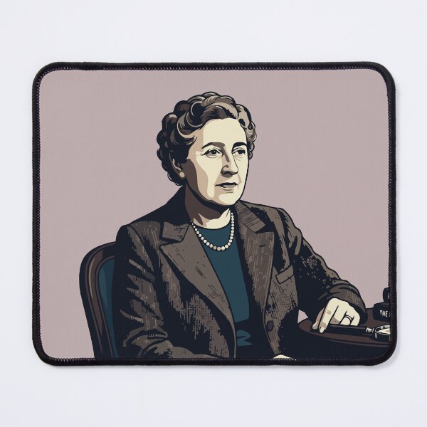 Item preview, Agatha Christie Portrait designed and sold by tigrootiger.