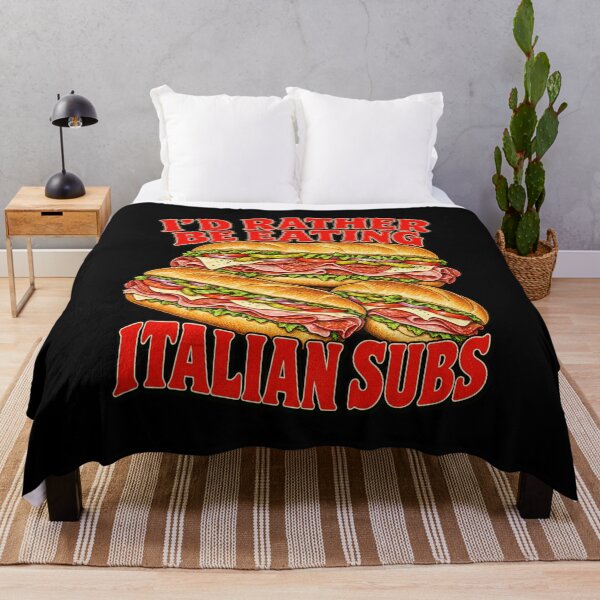 Item preview, I'd Rather Be Eating Italian Subs – Funny Italian Sandwich Lover, Deli Food and Sub Humor Design designed and sold by Trendably.