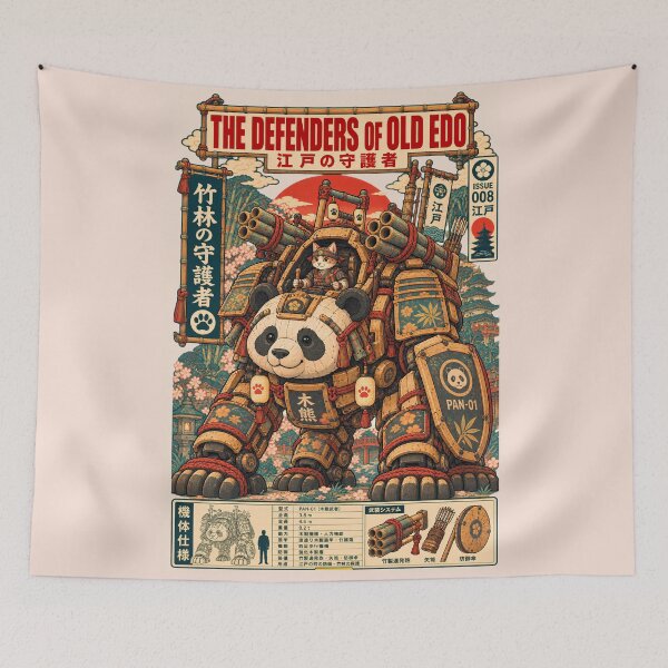 Item preview, Defenders of Old Edo: Samurai Panda Mecha designed and sold by BRTHRCNK01.