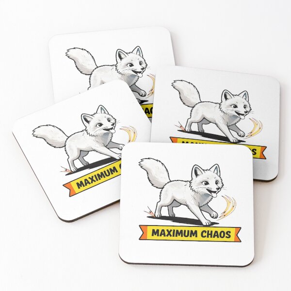 Item preview, Maximum Chaos - Funny ADHD Arctic Fox Zoomies designed and sold by Arc2020.