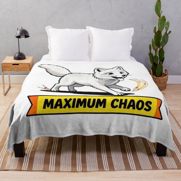 Item preview, Maximum Chaos - Funny ADHD Arctic Fox Zoomies designed and sold by Arc2020.