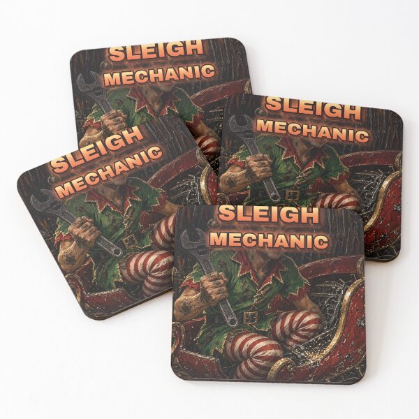 Item preview, Funny Elf Mechanic Christmas Shirt Sleigh Mechanic Gift for Mechanics All Over Print designed and sold by Ember Lane Designs.