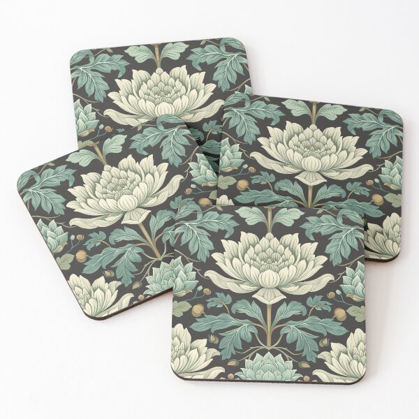 Item preview, Vintage Floral Art Nouveau Chrysanthemum designed and sold by Bramblore.