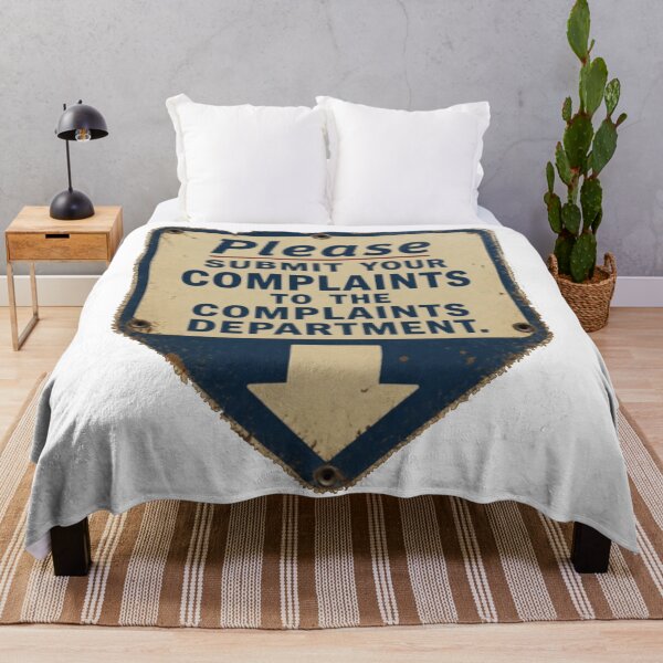 Item preview, Please Submit Your Complaints to the Complaints Department – Funny Vintage Sign designed and sold by Xtremetiaan.