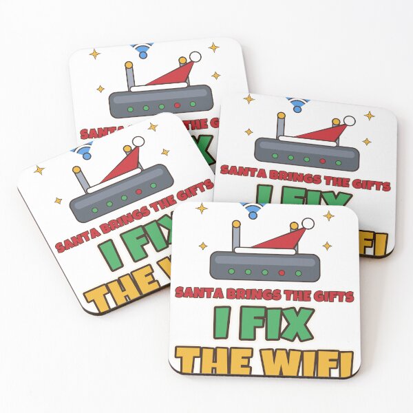 Item preview, Santa Brings The Gifts I Fix The WiFi Funny IT Support Christmas designed and sold by Bornprints.