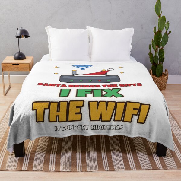 Item preview, Santa Brings The Gifts I Fix The WiFi Funny IT Support Christmas designed and sold by Bornprints.