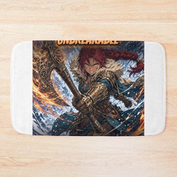 Item preview, Anime Warrior Shirt Original Shonen Style Flame Axe Winter Warrior Manga Art All Over Print designed and sold by Ember Lane Designs.