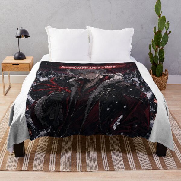 Item preview, Anime Dark Santa Shirt Naughty List Only Manga Style Christmas Blood Moon All Over Print designed and sold by Ember Lane Designs.
