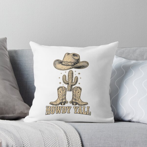 Item preview, Howdy Yall Funny Western Cowboy Hat Boots Tee designed and sold by Dudas Garage & Outdoors.
