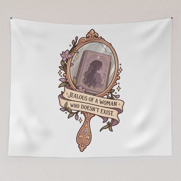 Item preview, Dilemma of book reader  designed and sold by WhimsyPeachCo.