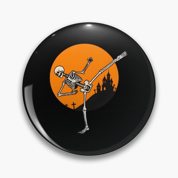 Item preview, Skeleton Kick Moon Haunted House Halloween Art designed and sold by SoyLamderma.